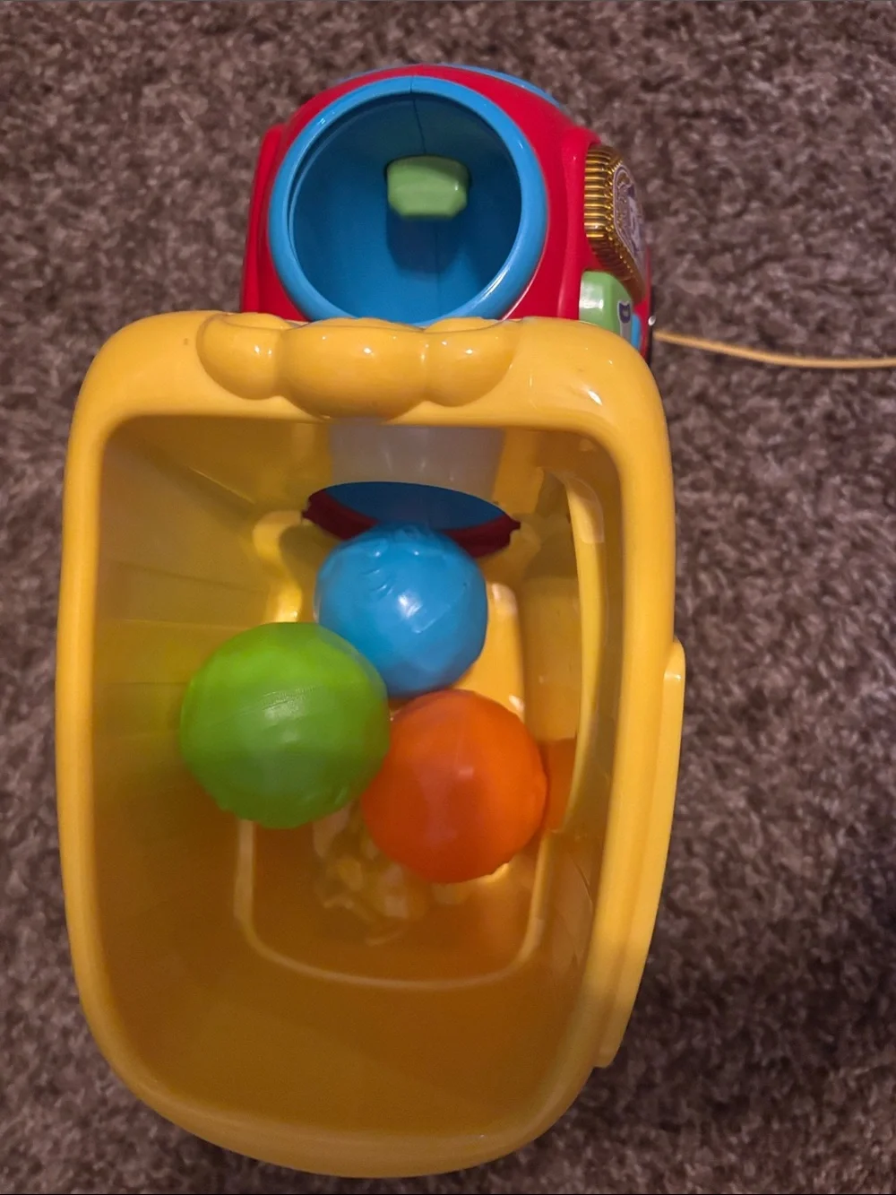 Interactive Yellow & Red Drop-and-Go Kids Dump Truck Toy